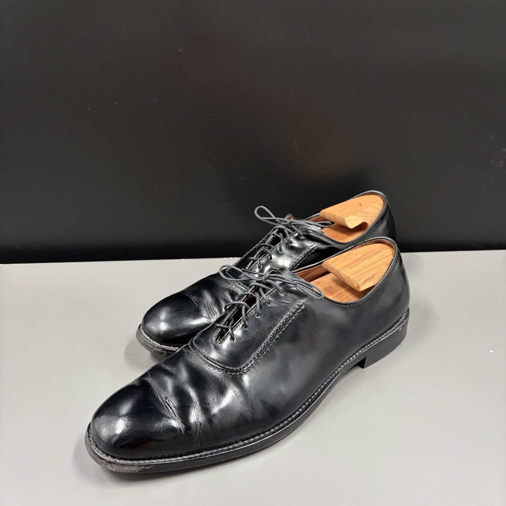 Allen Edmonds Belgium Wholecut Oxford Dress Shoes Mens 13 A Black‎ Calf Leather